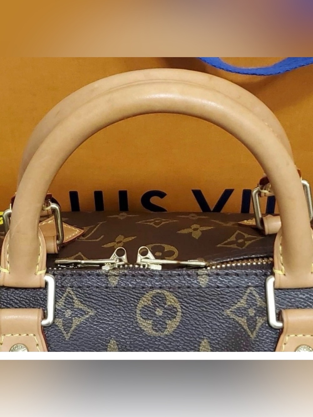 Louis Vuitton Brown Monogram Bag with Tan Accents - Picture 14 of 14